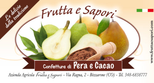 Confettura extra di PERA E CACAO 240 gr