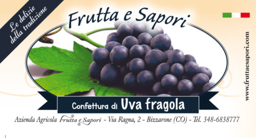 Confettura extra di UVA AMERICANA 240 gr